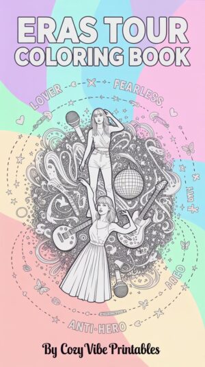 Swift Eras: A Taylor Swift Eras Tour-Inspired Adult Coloring Book