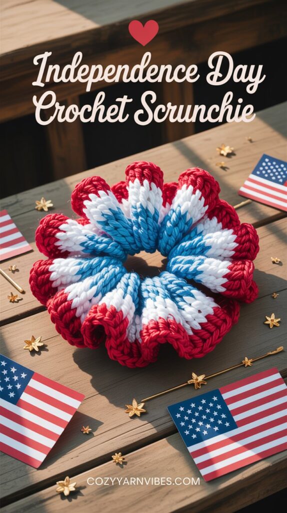 independence day scrunchie