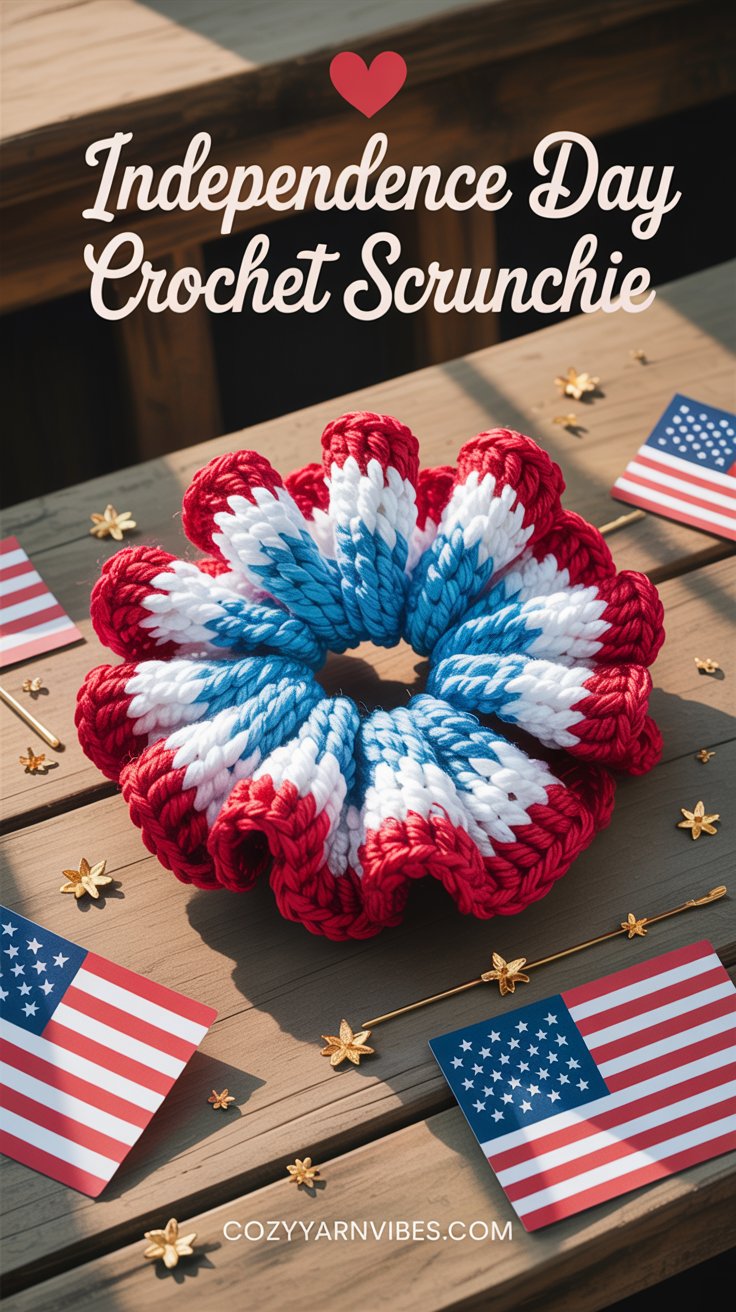 independence day scrunchie