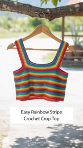 rainbow stripe tank top