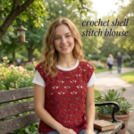Crochet shell stitch blouse tutorial