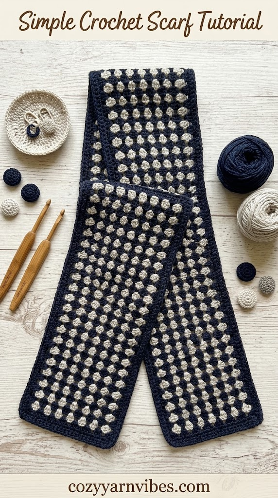 crochet simple scarf