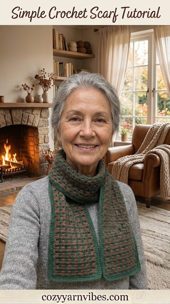 crochet simple scarf