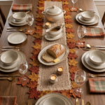 crochet maple leaf table mat