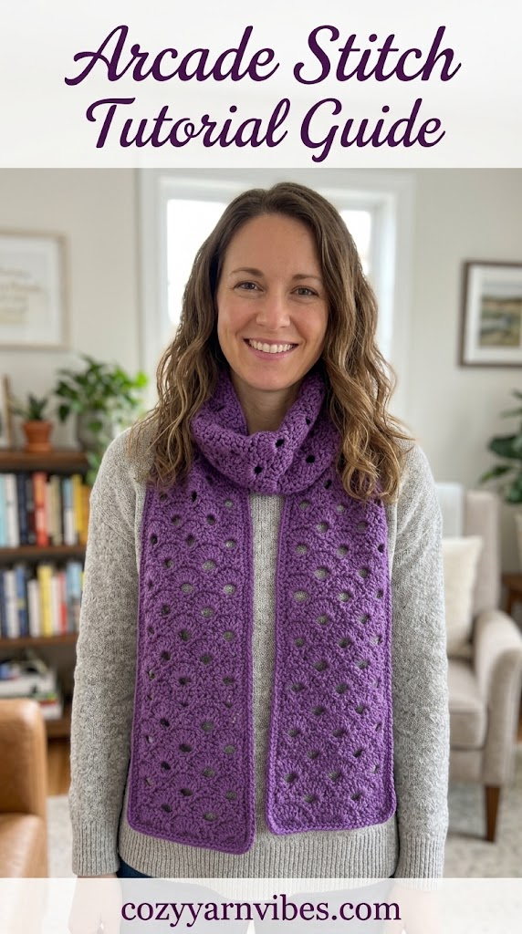 crochet arcade stitch tutorial