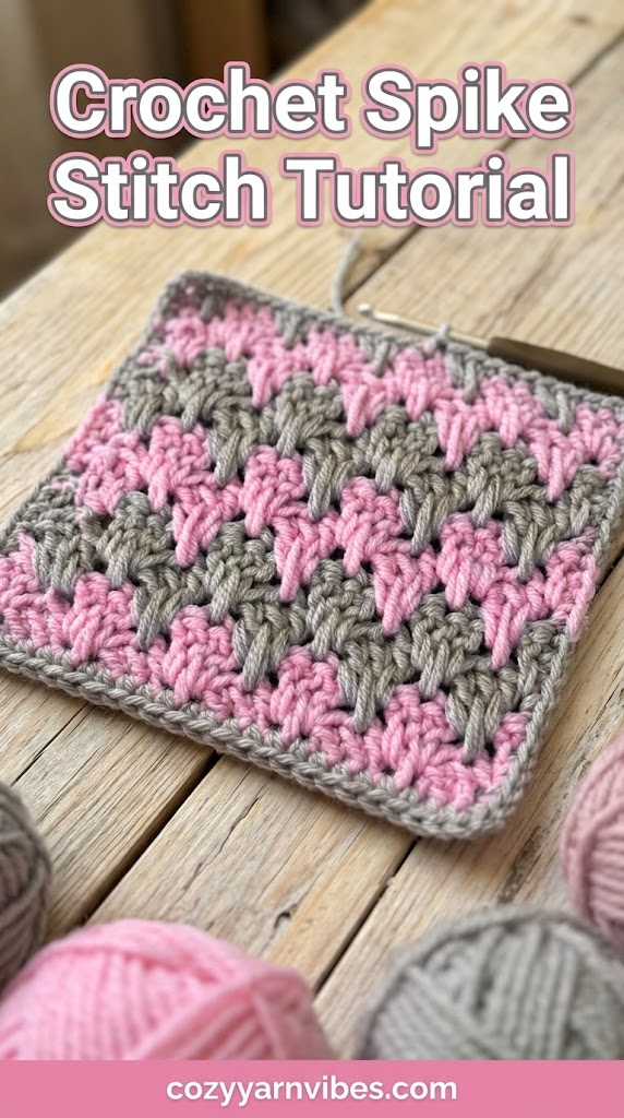 crochet spike stitch