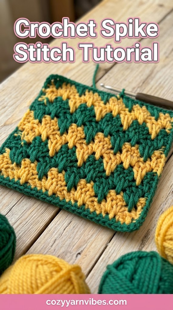 Crochet Spike Stitch Tutorial