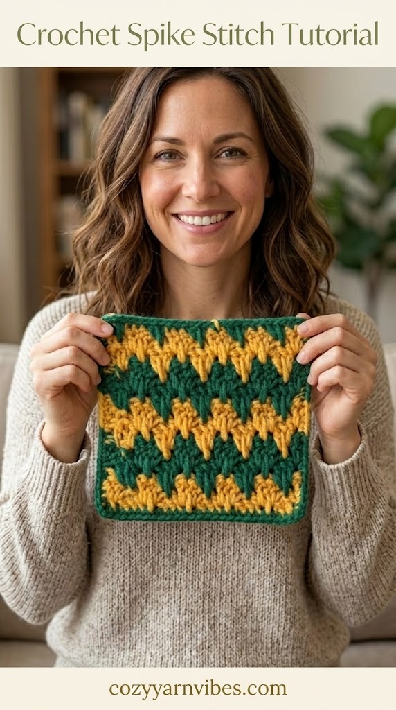 crochet spike stitch
