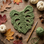 Crochet Monstera leaf