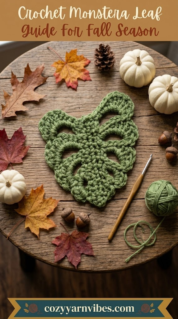 Crochet Monstera leaf
