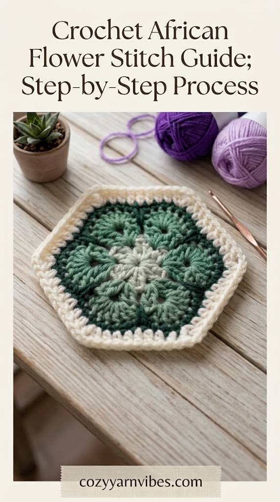 crochet african flower