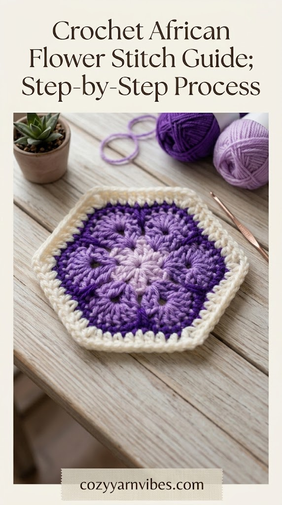 crochet african flower