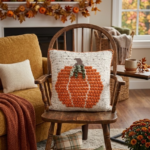 crochet 3D Pumpkin pillow