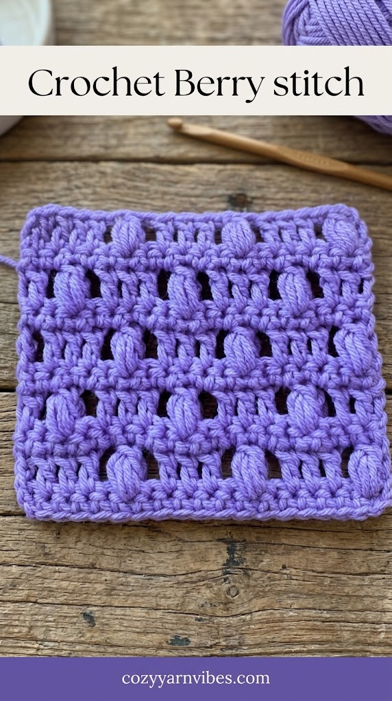 crochet berry stitch