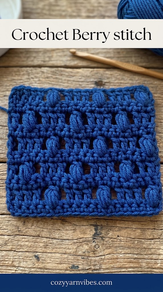 crochet berry stitch