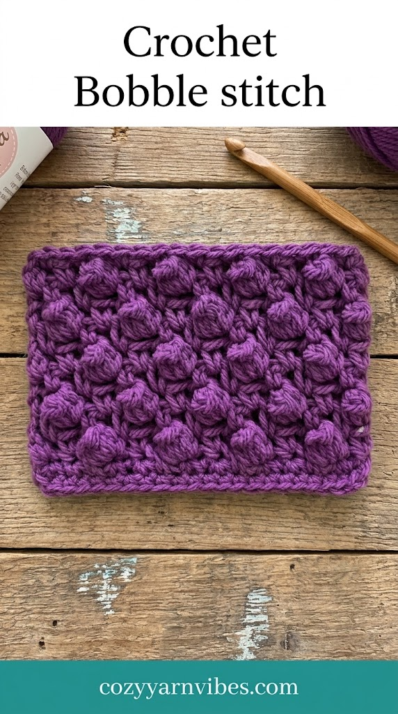 crochet bobble stitch tutorial