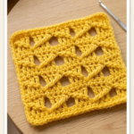 crochet braided treble stitch
