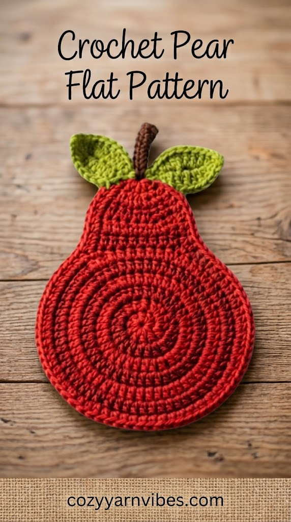 crochet flat pear pattern