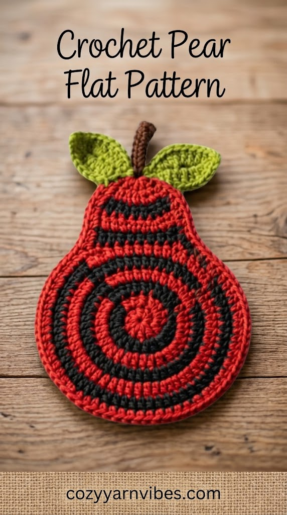 crochet flat pear pattern