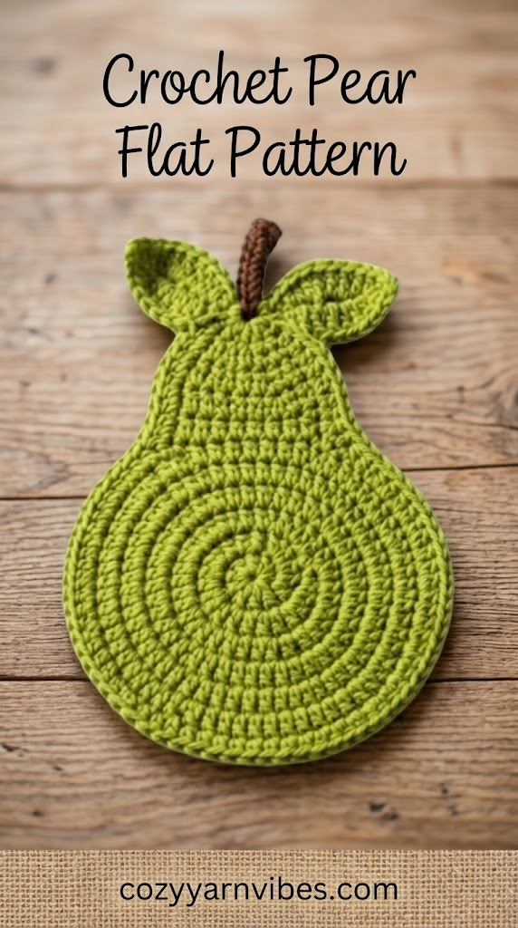 crochet pear pattern