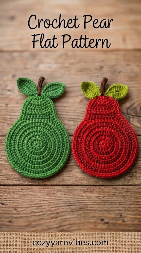 crochet flat pear pattern