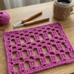 crochet boxed lace patch