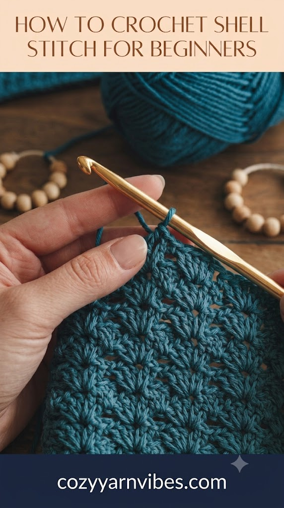 crochet stitch shell