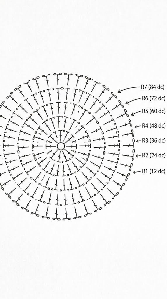 Pumpkin coaster pattern chart