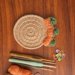 Pumpkin coaster pattern tutorial