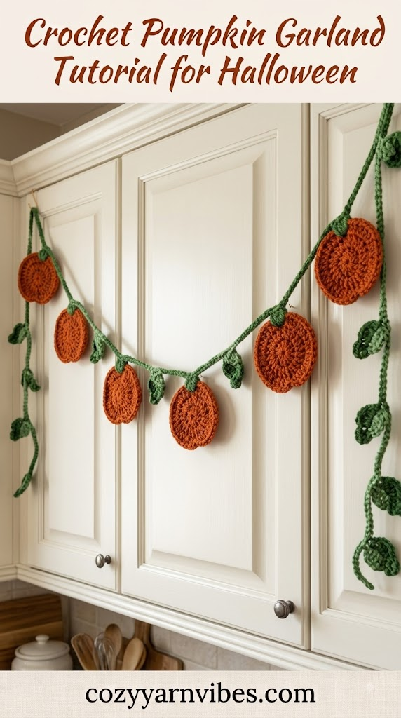 Crochet Pumpkin garland tutorial