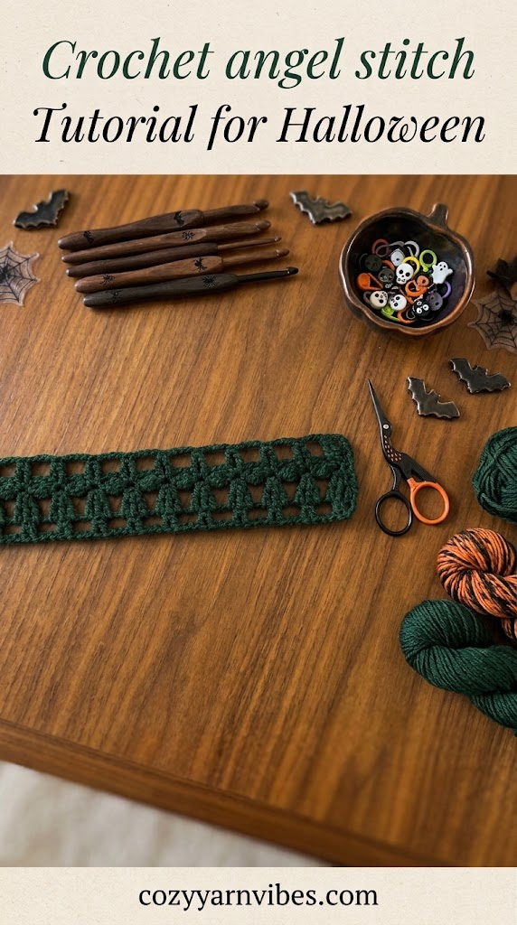 Crochet angel stitch tutorial