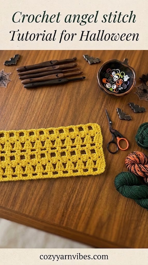 Crochet angel stitch tutorial