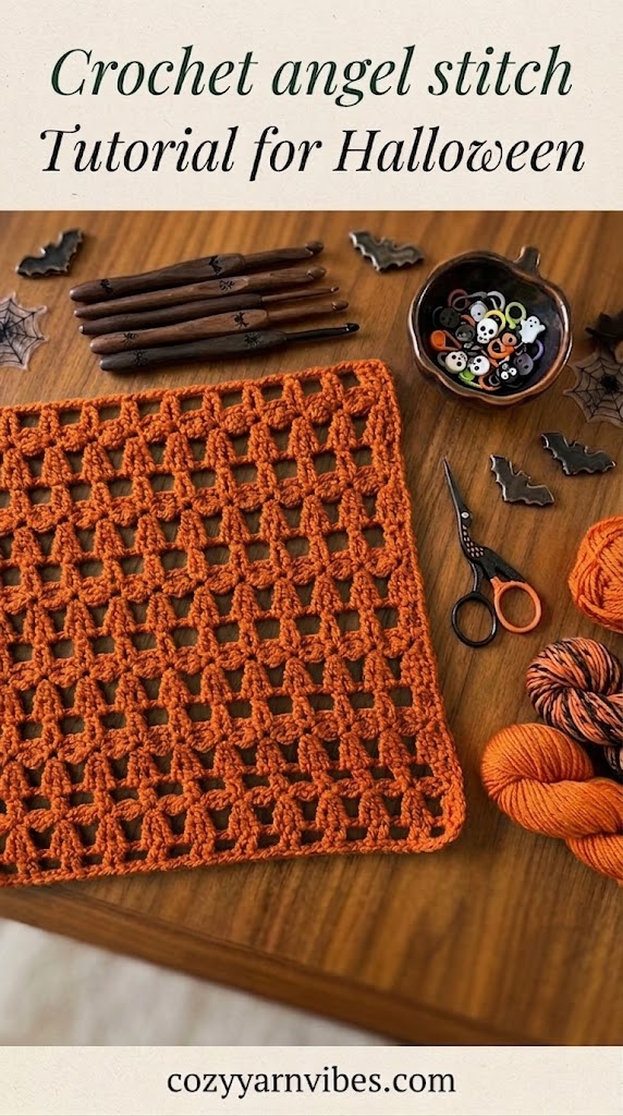 Crochet angel stitch tutorial