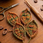 simple leaf crochet project