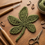 Crochet 5-lobes leaf pattern tutorial