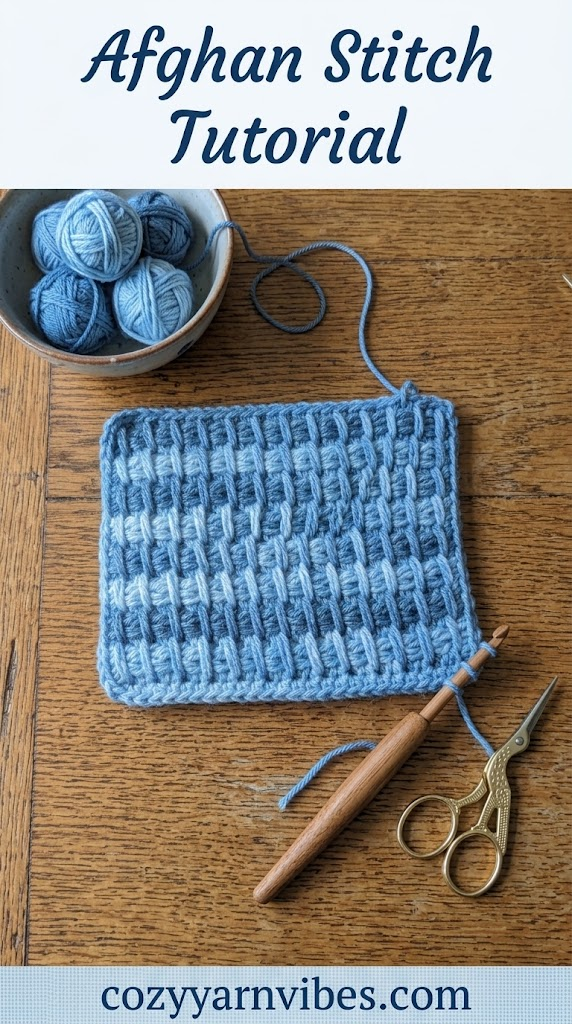 Afghan stitch tutorial