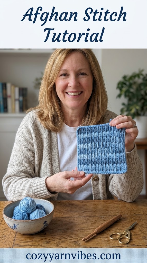 Afghan stitch tutorial