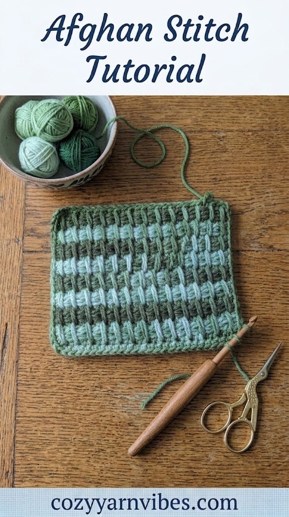 afghan stitch tutorial