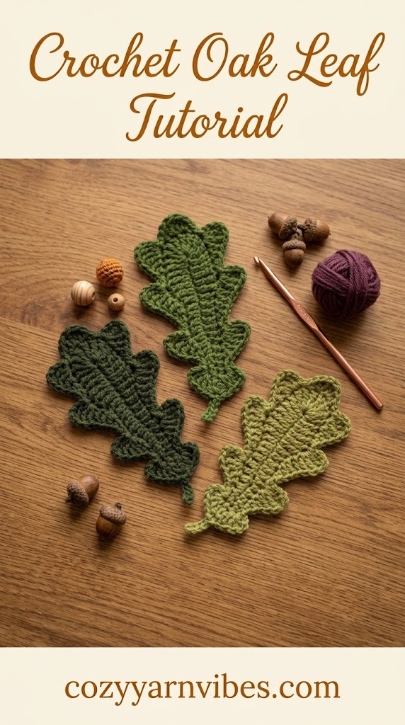 Crochet Oak Leaf Tutorial